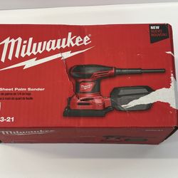 Milwaukee 6033-21 Palm Sander, 3 A, 1/4 in Sheet New 