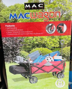 Mac Sports Folding Wagon with Tailgate and Table brand new