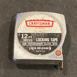 VINTAGE CRAFTSMAN 12 FT LOCKING TAPE MEASURE 39223 USA