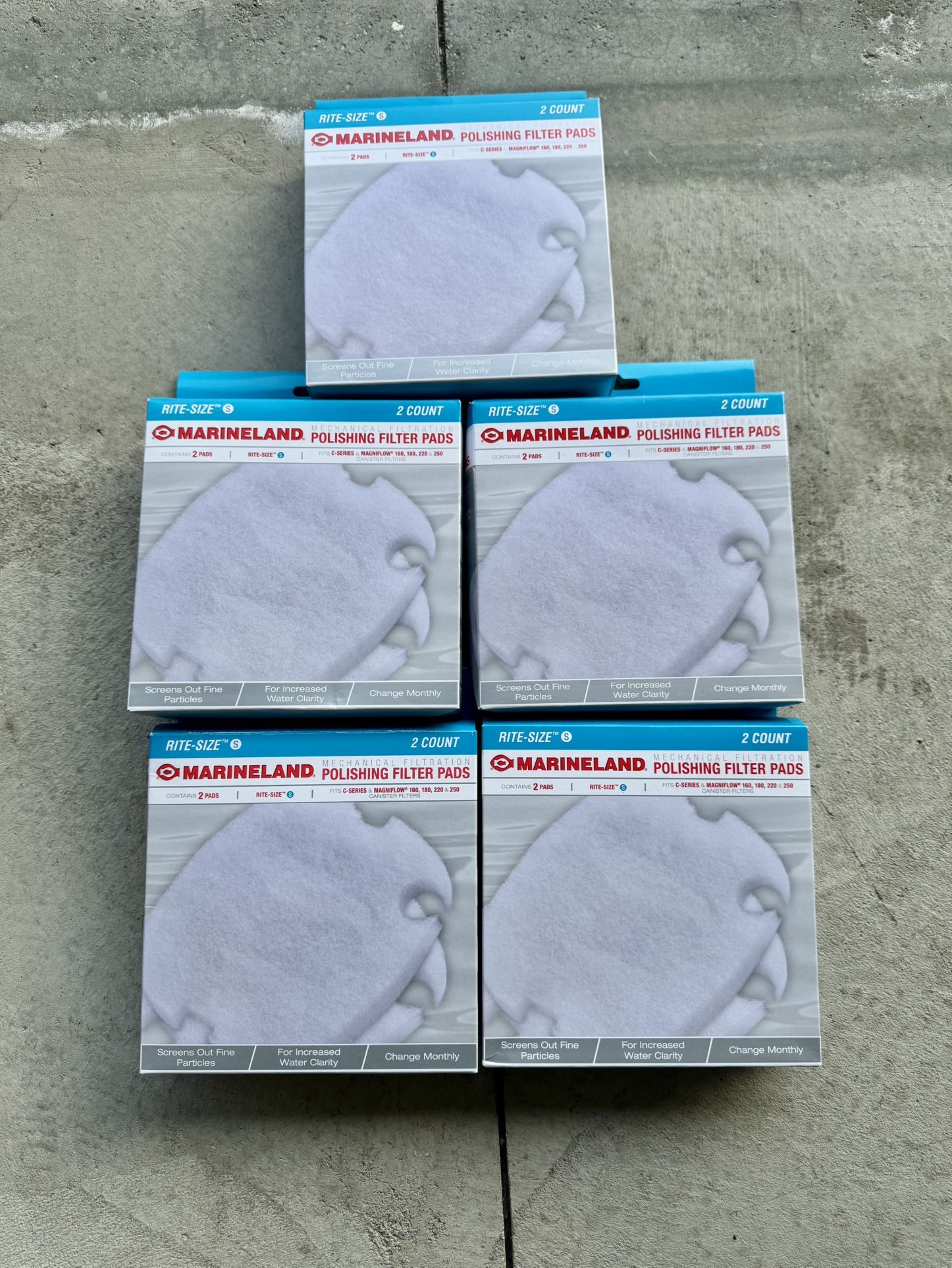 Marineland Polishing Filter Pads β 6 Pack β New in Box!