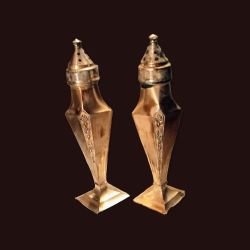 Vintage La France Reg #866 Silver Plated Salt & Pepper Shakers 