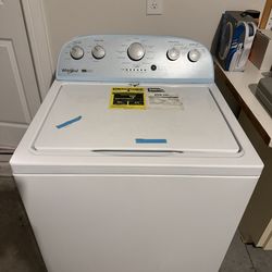 Washer and dryer whirlpool set with five year warranty through Best Buy
