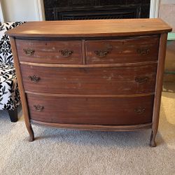 Rustic Antique Mahogany Dresser 