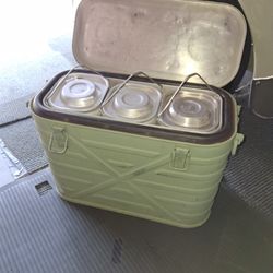 Vintage Military Food Carrier Ice Chest Exellent Condition Firm 