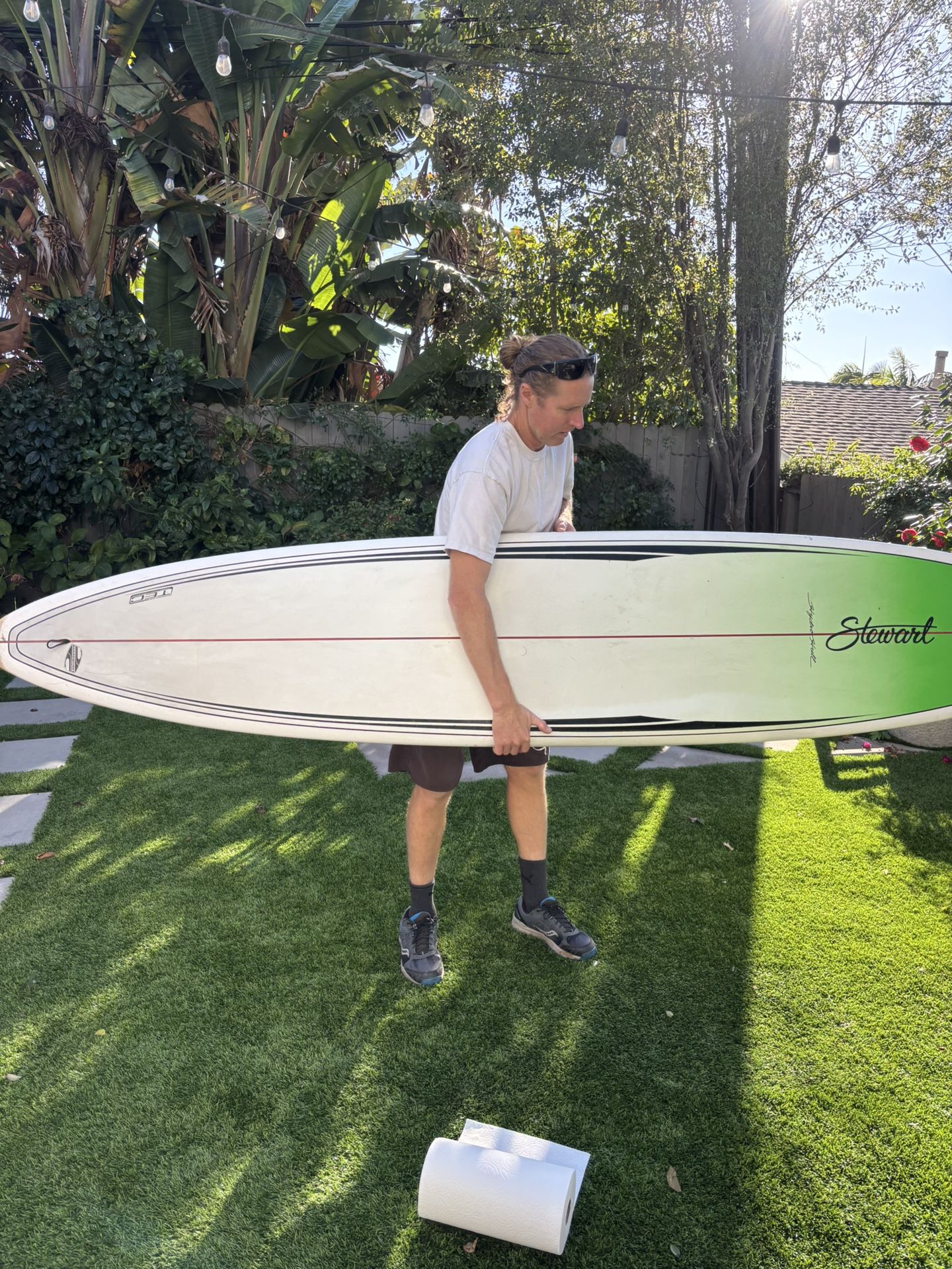 Stewart Hydro Hull Longboard (a Little Delam)