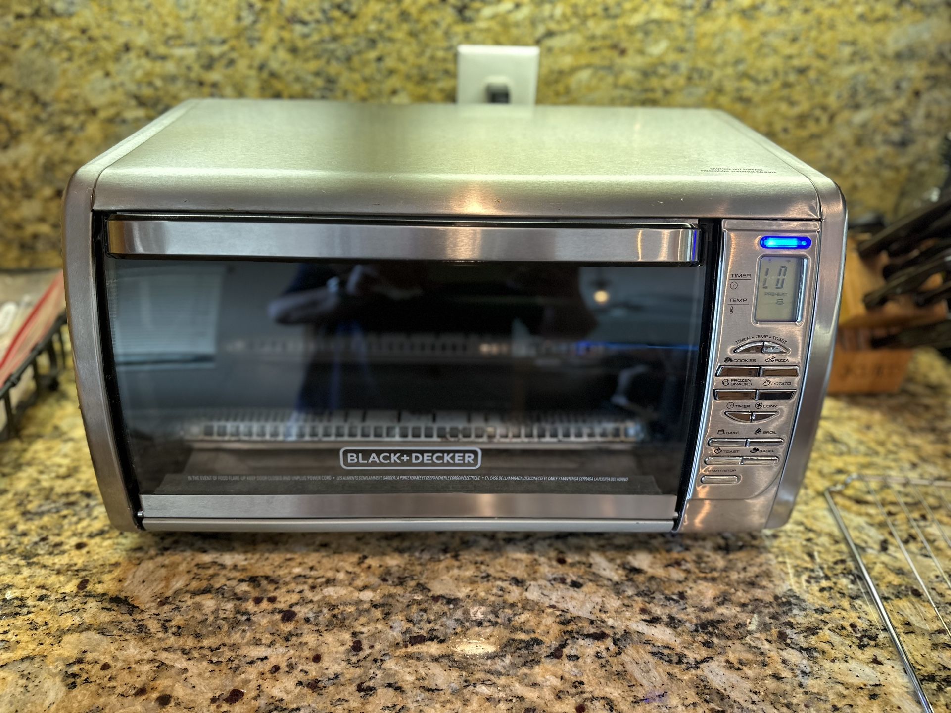 Black And Decker Countertop Convection Toaster Oven, Silver, CTO6335S