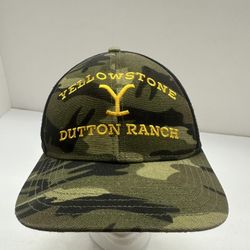 Yellowstone Dutton Ranch Camo Trucker Hat. OSFM. NWT