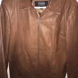 Wilson Cognac leather jacket Women’s Large