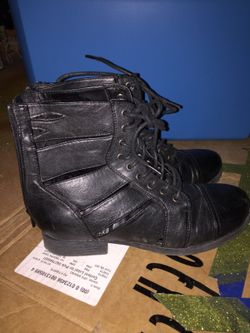 Black booties size 8.5