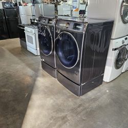 Huge Sale Warehouse Full Of Nice Lightly Used Certified Samsung LG Whirlpool GE Maytag Bosh Electrolux Frigidaire Washer Dryer Stove Oven Stackable 