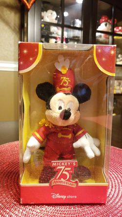 Disney mickey mouse 75th Birthday collectible plush