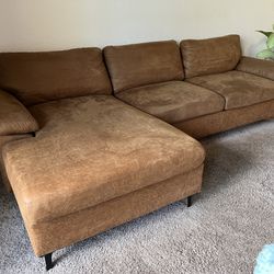 Brown Couch With Chase