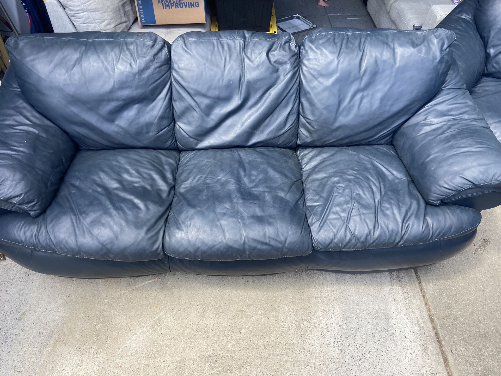 Leather Couch &  Loveseat 