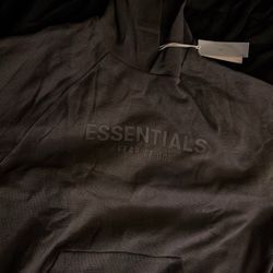 black essentials hoodie