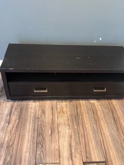 Black TV Stand with Drawers
