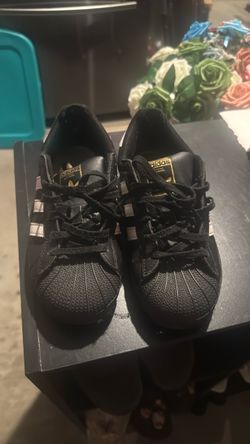 Adidas Superstar Black Low-Top Sneakers