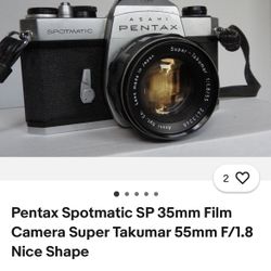 Pentax Spotmatic SP 35mm Film 