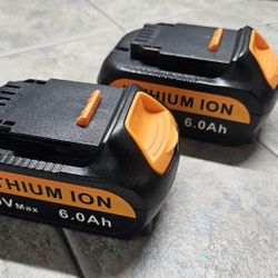 Two Batteries For Dewalt Tools 