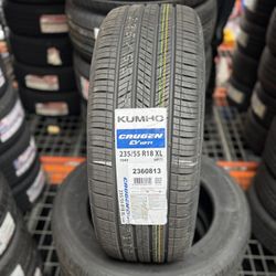 235/55/18 KUMHO New Tires ALL 4 INSTALLED AND BALANCED 