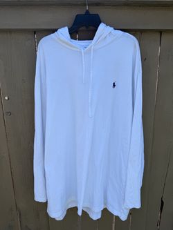 Polo Ralph Lauren Pullover Hoodie Hooded Lightweight White Sweatshirt Size 3XB