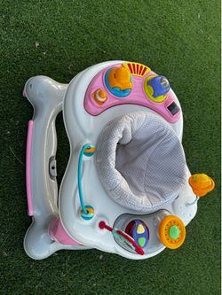 Baby walker with jumping rack
