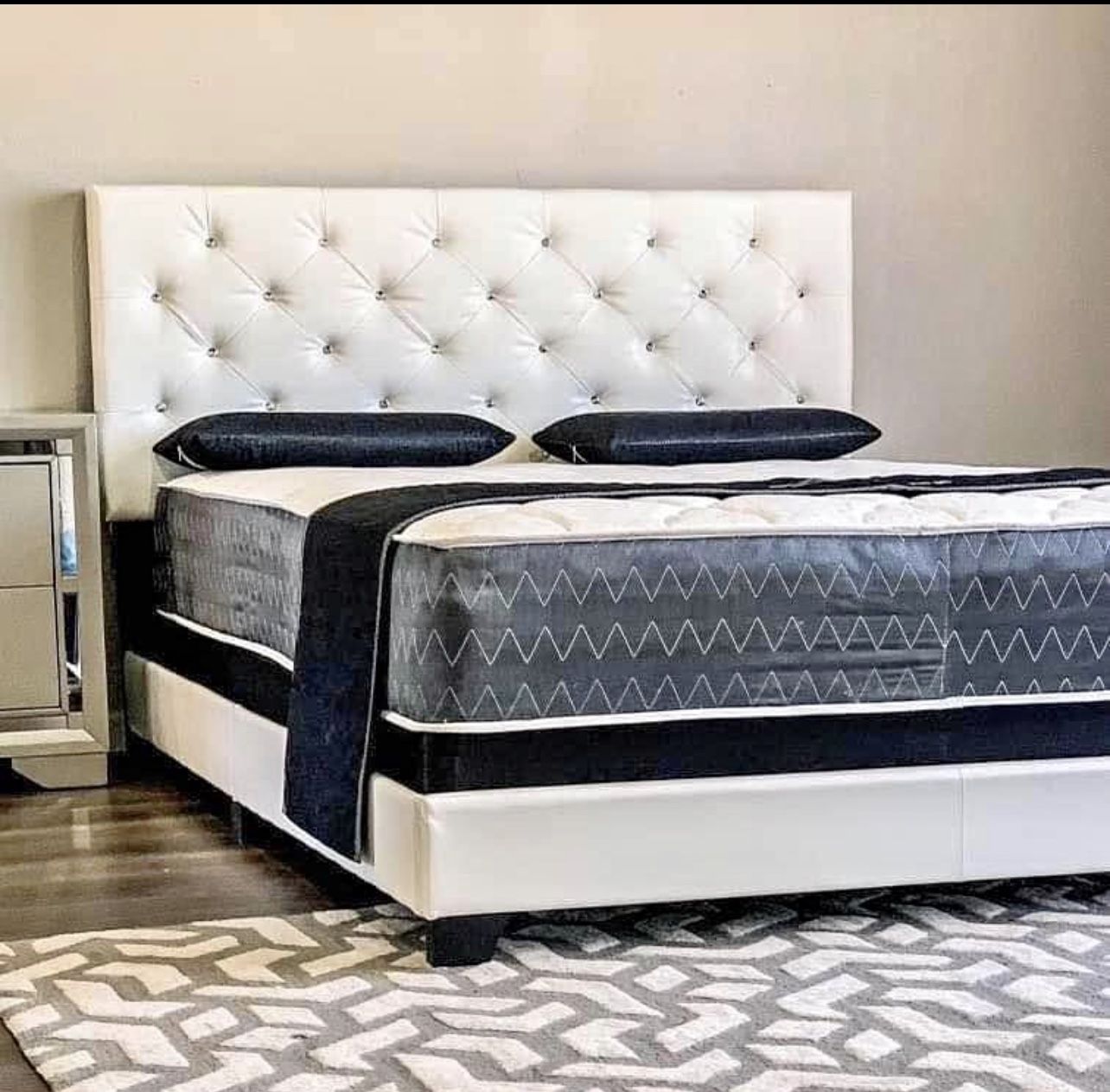 Queen Bed With Mattress Brand new  Free Delivery Same Day