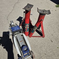 Jack, AC Delco 2 ton with jack stands