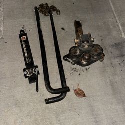 Towing Hitch With Weight Distribution Bars And Sway Control 