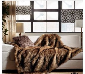 Horimote Home Blanket Large Faux Fur Throw  - 58x77