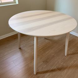 IKEA LISABO round dining table ash veneer brand new 413/8"