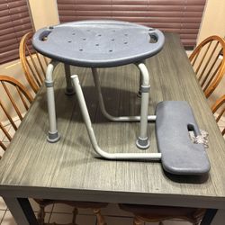 Shower chair with back