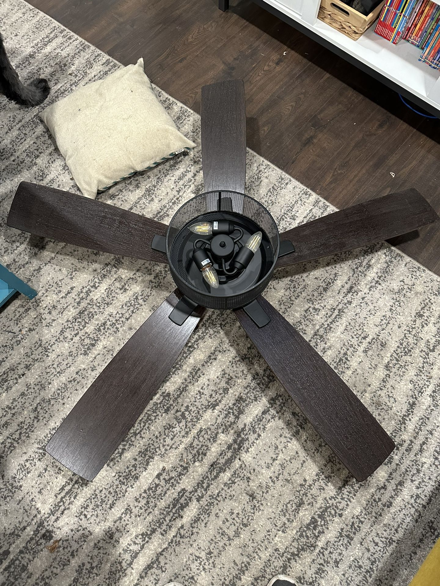Dark Bronze Large Ceiling Fan