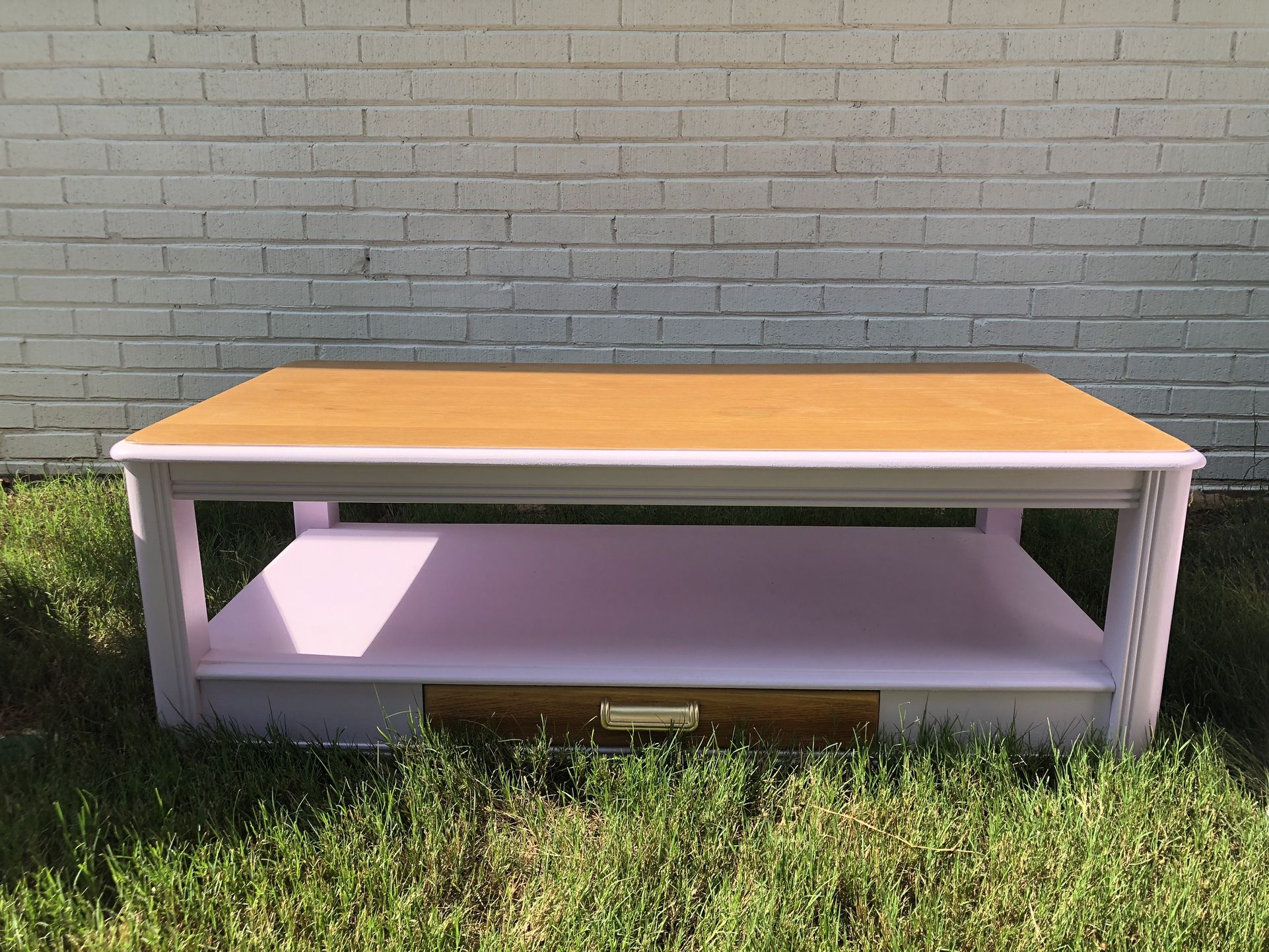 Broyhill Pink REFINSHED End Tables And Coffee Table