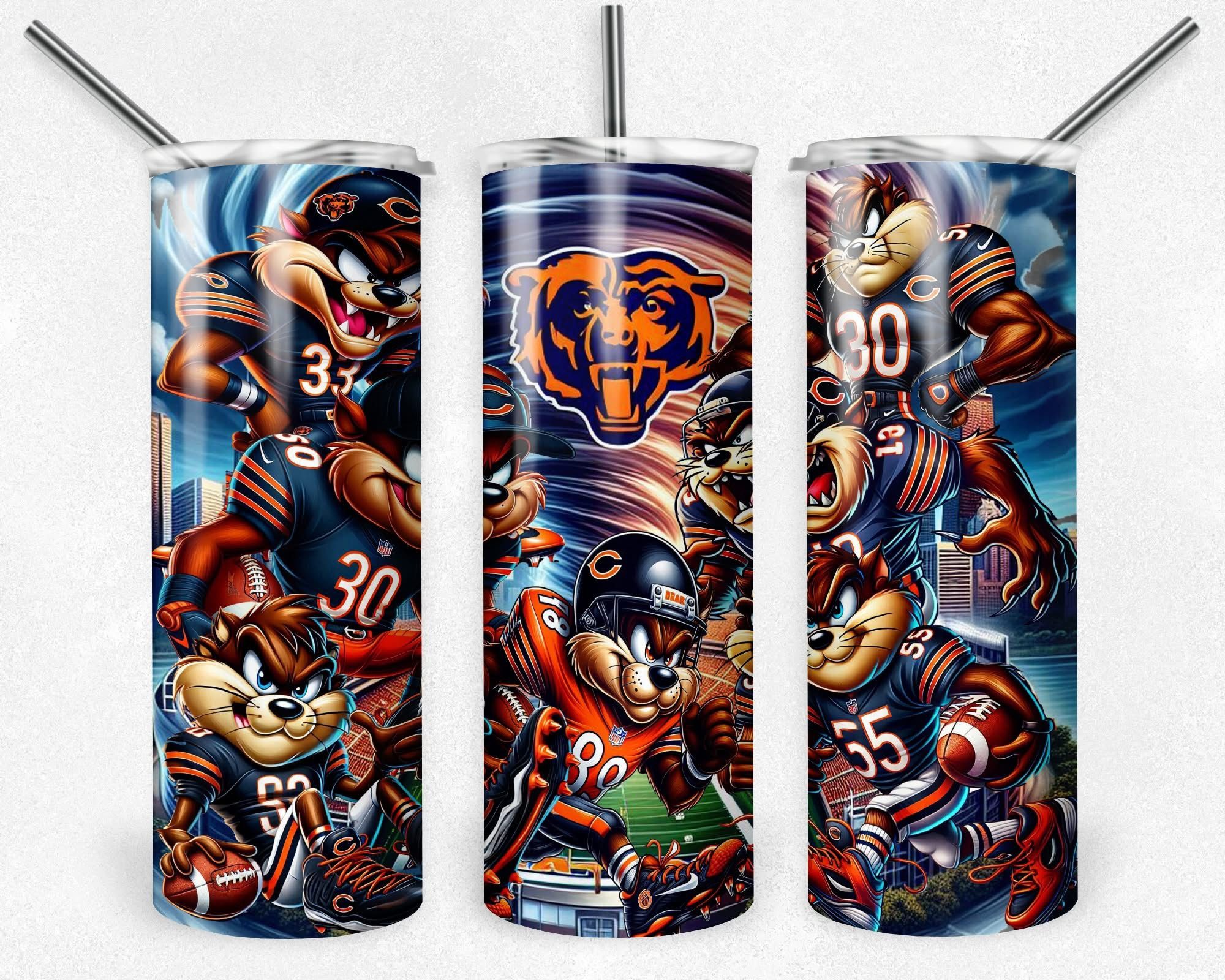Chicago Bears Taz Football Tumbler