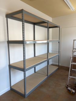 Storage Room Heavy Duty Boltless Shelving 48 in W x 24 in D Shelves Stronger Than Homedepot Lowes And Costco Delivery Available