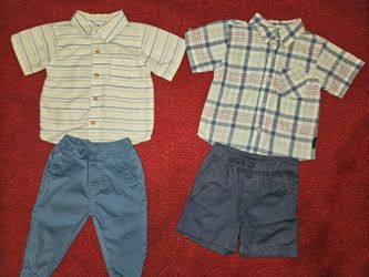2 x toddler boys 2 piece outfit sets 12M