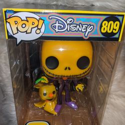 Jumbo Jack Skellington With Zero Pop 809 New In Box 