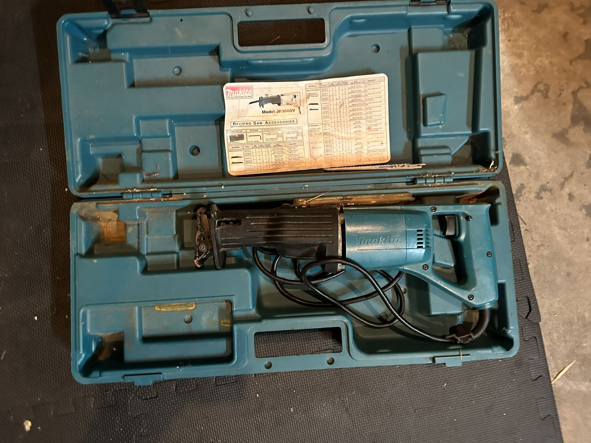 Makita model online jr3000v