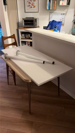 Home Office Components Desktop and Legs from Container Store IKEA