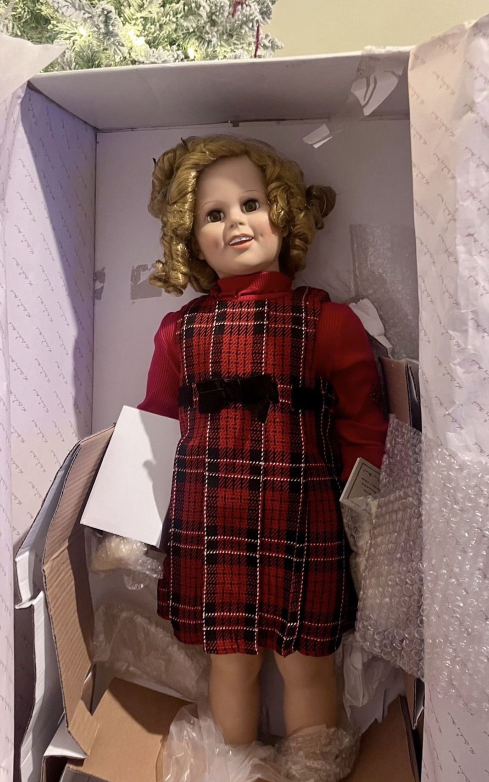 33” Shirley Temple Playpal Doll Just In Time For Christmas By Danbury Mint