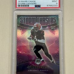 2021 Mosaic Ja’Marr Chase Storm Chasers #SC18 PSA 9 Bengals