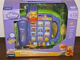 Disney Winnie the Pooh teach 'n light phone