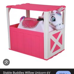 Ride On Electric Unicorn And Stable 