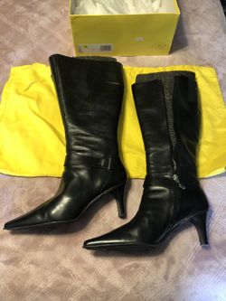 Leather boots