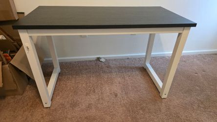 Black and white desk