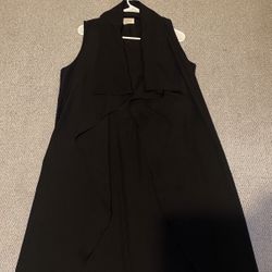 Sweet Wanderer Black Women's Vest Tunic Size Medium