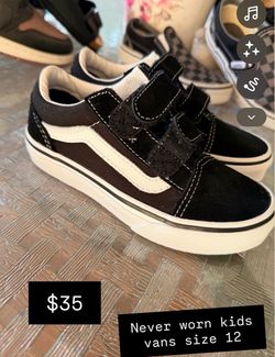 New Vans kids size 12