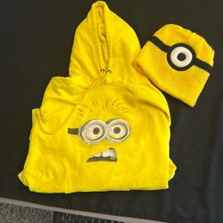 Despicable Me Hoodie/ Reversible Beanie