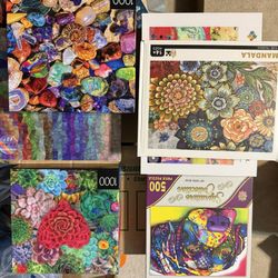 ** Jigsaw Puzzles And Sorting Trays **