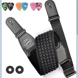 Guitar Straps for Electric Guitar Bass, 3.5" Wide Padded